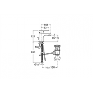 Robinet de bidet L20 Roca
