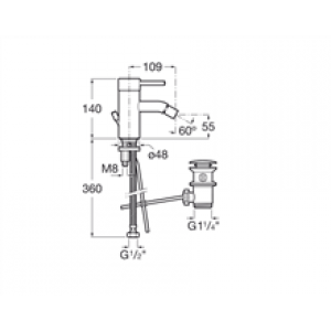 Robinet de bidet Lanta Roca