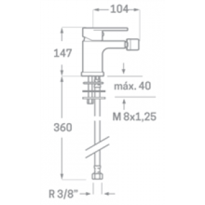 Robinet de bidet Legend SEVEN
