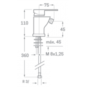 Robinet de bidet Omnia SEVEN