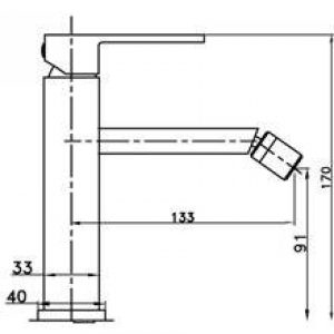 Robinet de bidet Orion GME