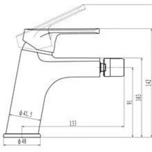 Robinet de bidet SIOUX
