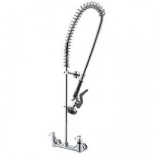 Robinet de cuisine de style moderne fini en métal chromé