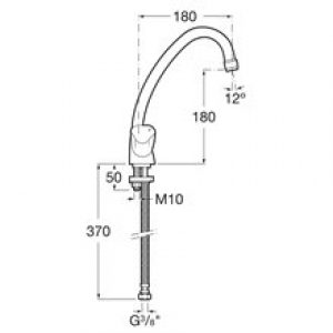 Robinet de cuisine mélangeur manuel Brava Roca