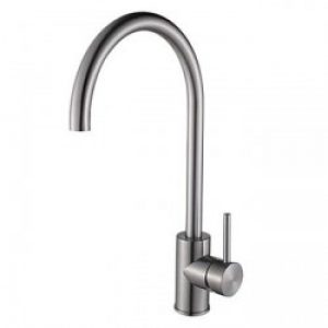 Robinet de cuisine surélevé et massif muni d’une seule poignée, style contemporain