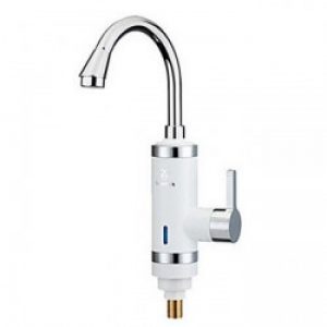 Robinet de de cuisine peint en blanc électrique à double usage ( chauffe-eau et froide), un robinet à poignée unique