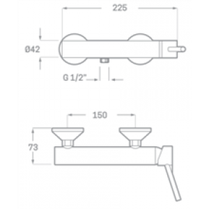 Robinet de douche ARENA de SEVEN