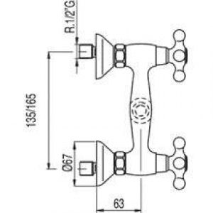Robinet de douche Clasic-Tres