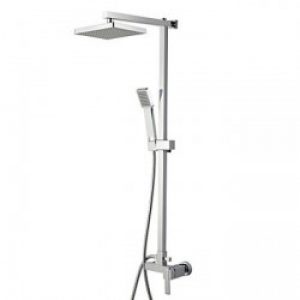 Robinet de douche contemporain avec tête de douche 8″ et douchette à main