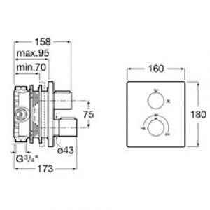 Robinet de douche et baignoire encastrable sans…