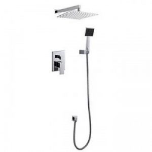 Robinet de douche moderne avec finition chromé murale et douchette