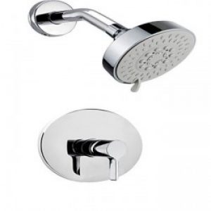 Robinet de douche moderne avec tête de douche et poignée giratoire