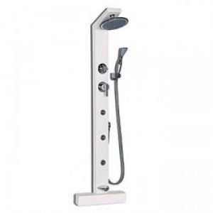 Robinet de douche moderne finition peinture acrylique blanc