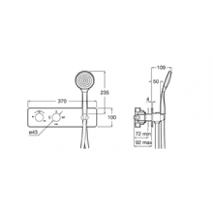 Robinet de douche thermostatique 3 voies…
