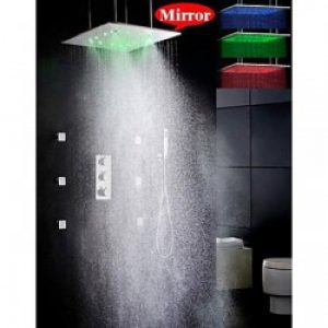 Robinet de douche thermostatique à LED 3 couleurs
