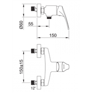 Robinet de douche URBAN mix – CLEVER