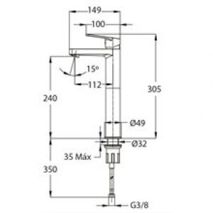Robinet de lavabo Artic