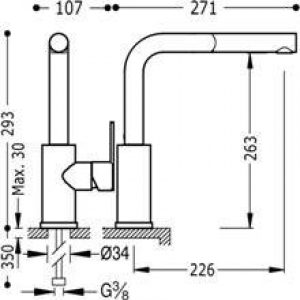 Robinet de lavabo avec douchette extractible…