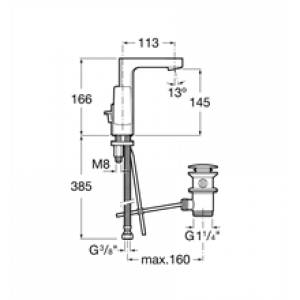 Robinet de lavabo avec poignée latérale…