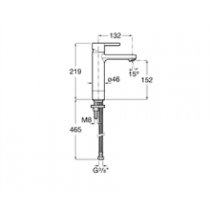 Robinet de lavabo bec mezzo plus Naia Roca