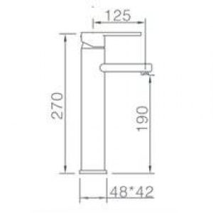 Robinet de lavabo bec à mi-hauteur Imex Sintra