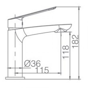 Robinet de lavabo blanc mat Imex Luxor
