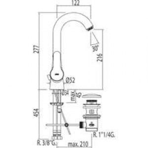 Robinet de lavabo BM-TRES 360º