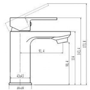Robinet de lavabo CHEROKEE noir
