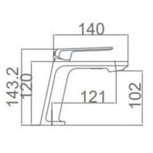 Robinet de lavabo Imex Fidji noir
