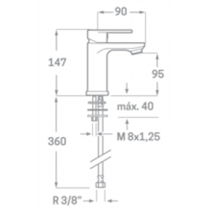 Robinet de lavabo Legend blanc SEVEN