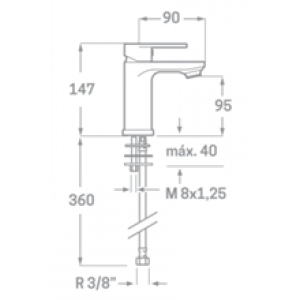 Robinet de lavabo Legend SEVEN