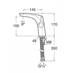Robinet de lavabo lisse Insignia Roca