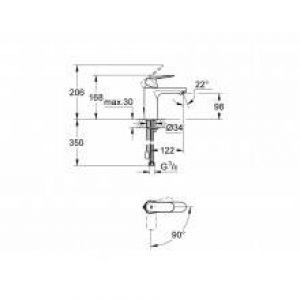 Robinet de lavabo M ECO Grohe Eurosmart…
