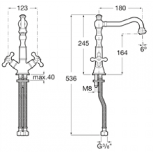 Robinet de lavabo mélangeur manuel bec haut…