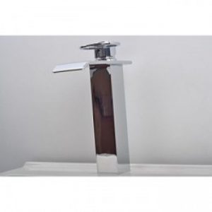 Robinet de lavabo moderne en laiton chromé