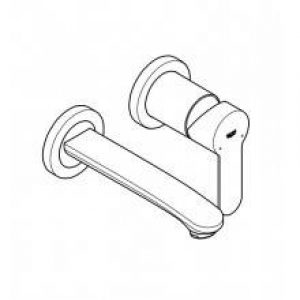 Robinet de lavabo mural Grohe Eurostyle…