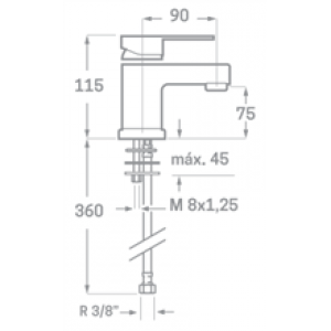 Robinet de lavabo Omnia SEVEN