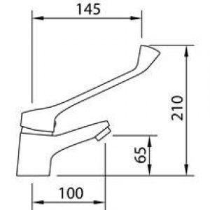 Robinet de lavabo pour sanitaire S12 urbain