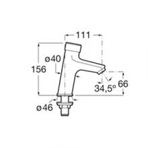 Robinet de rebord temporisé Eco S – Roca