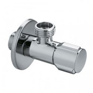 Robinet d&rsquo;équerre en laiton chromé