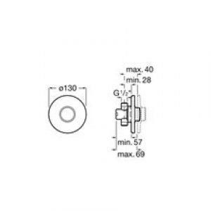 Robinet droit temporisé pour urinoir Eco – Roca