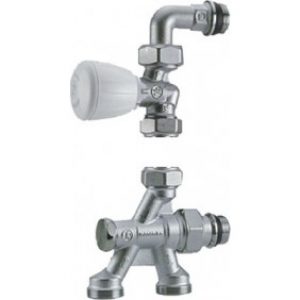 Robinet droit thermostatisable monotube à 4 voies R436/1TG