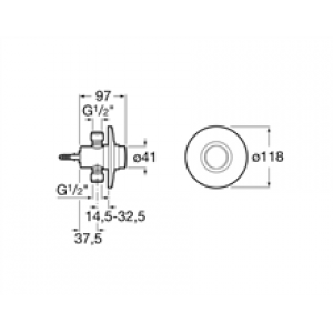 Robinet d’urinoir encastré Sprint Roca