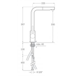 Robinet d’évier amovible Arena SEVEN