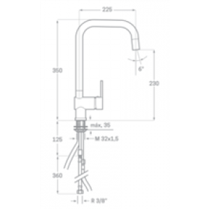 Robinet d’évier amovible Korsa SEVEN
