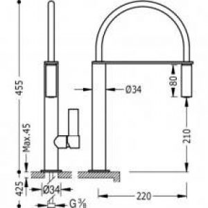 Robinet d’évier amovible TRES CLASS