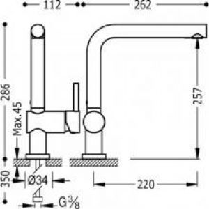 Robinet d’évier anticalcaire TRES