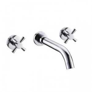 Robinet d&rsquo;évier avec fixation murale, un style contemporain avec une finition en chrome