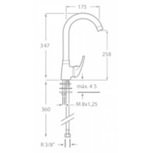Robinet d’évier blanc Enkel SEVEN