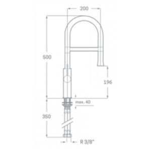 Robinet d’évier bleu Pilot SEVEN